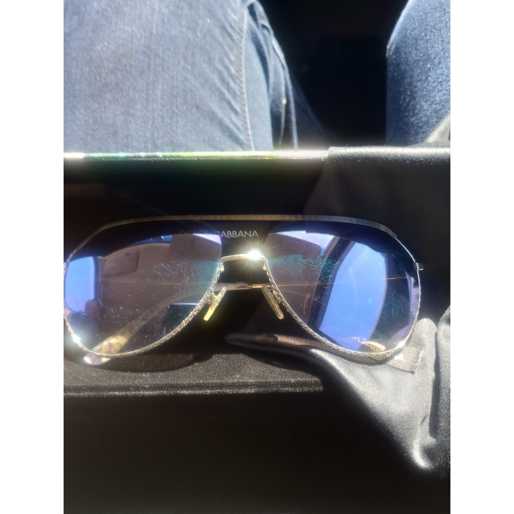 Dolce And Gabbana Rope Aviator Floral Sunglasses Dg2191 Discontinued With Case - Picture 2 of 13